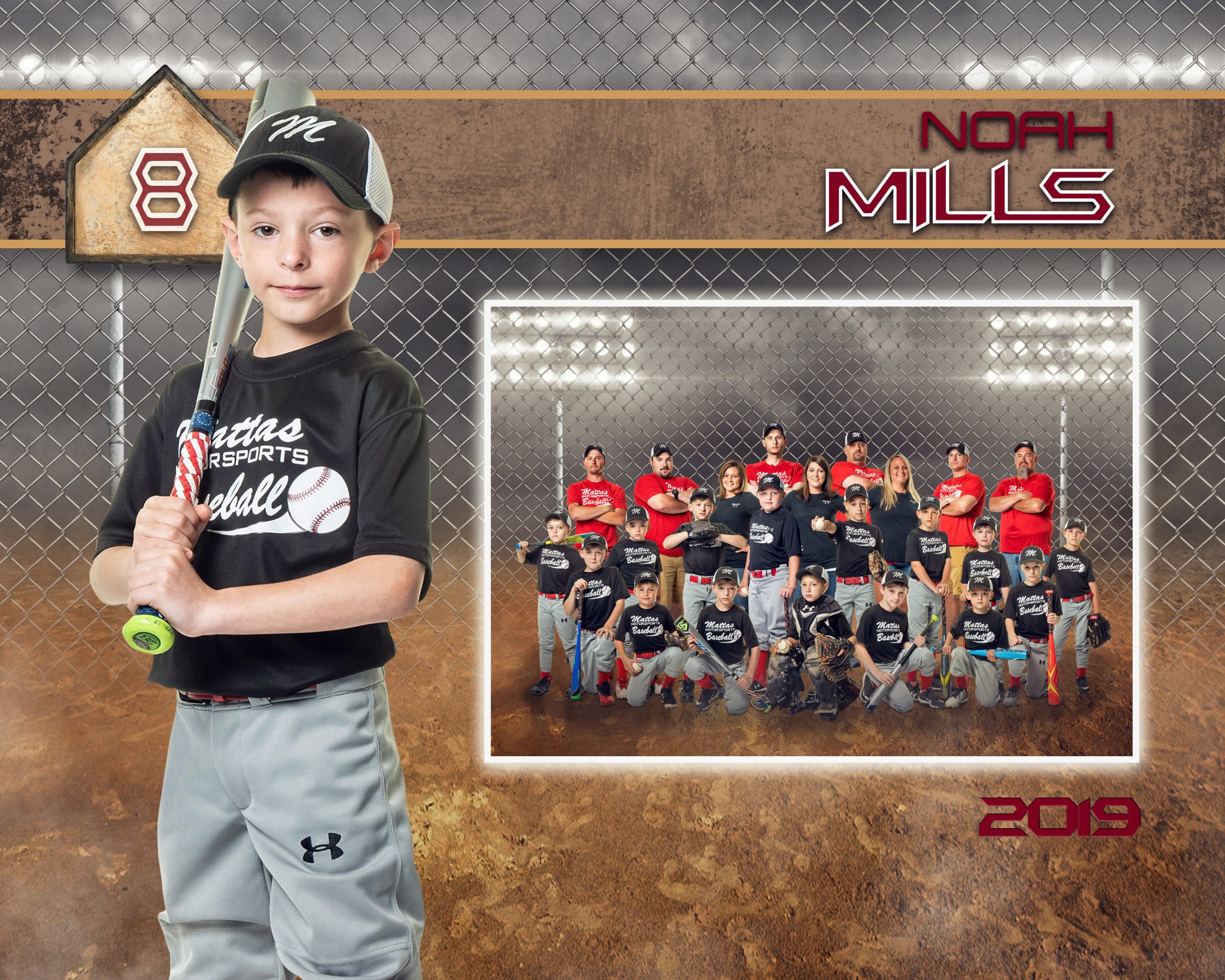 Little league team photo