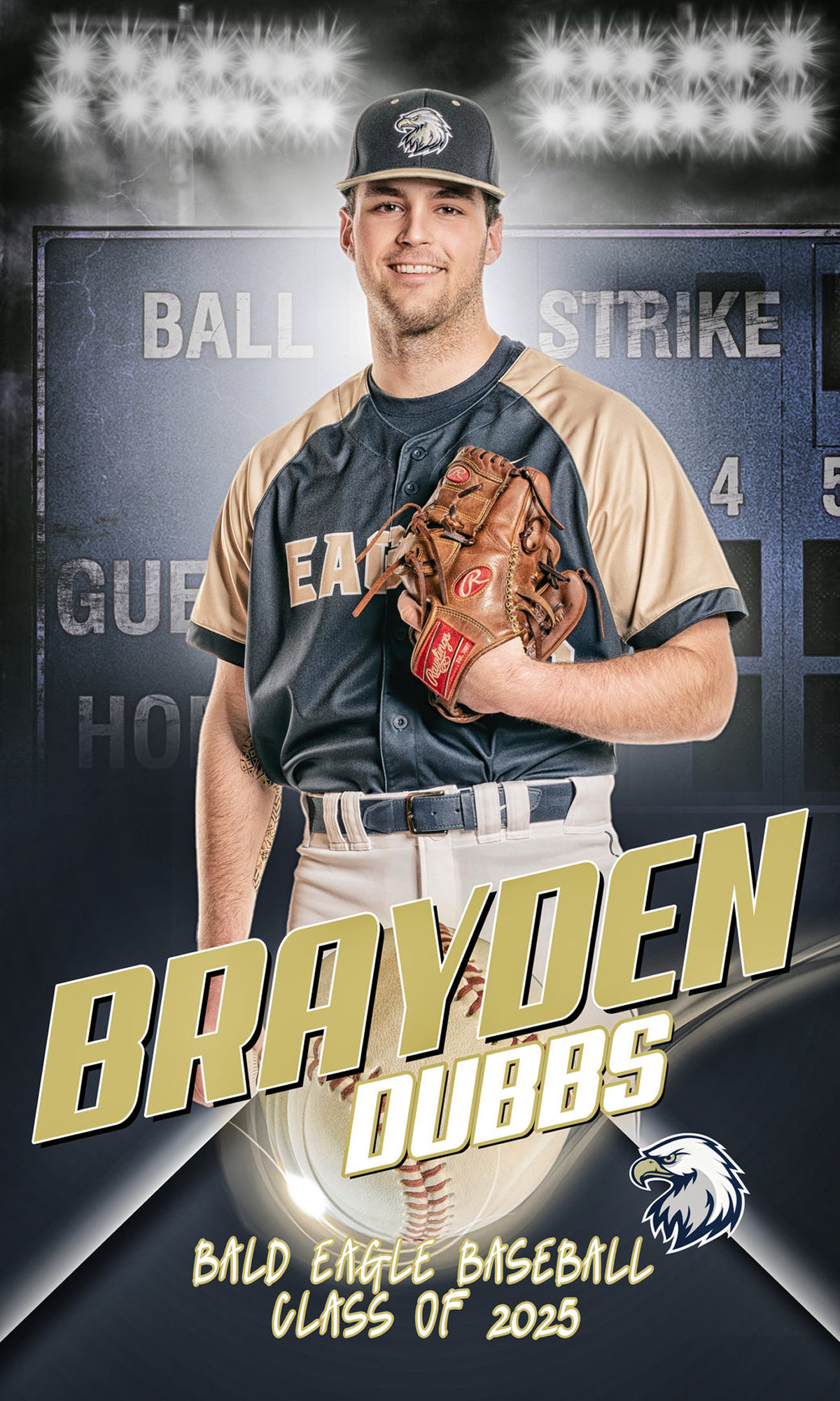 High school baseball team member